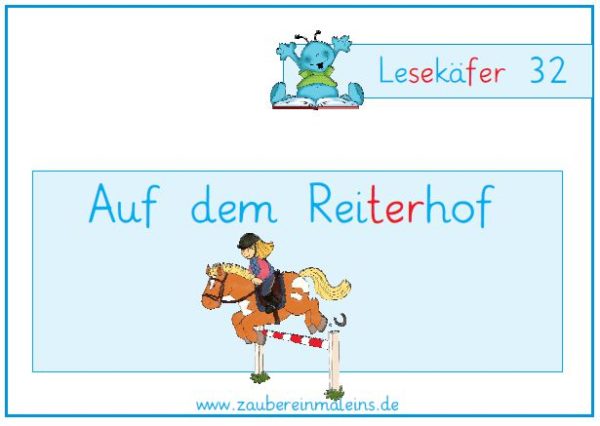 Lesekäfer: Auf dem Reiterhof