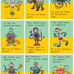 Lesespiel Roboter