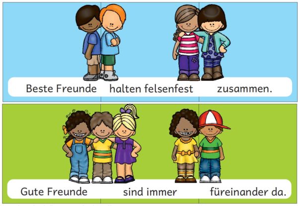 Satzpuzzle Freundschaft