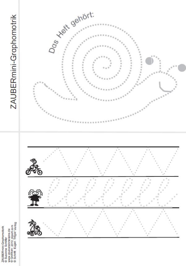 Kleines Arbeitsheft: Graphomotorik