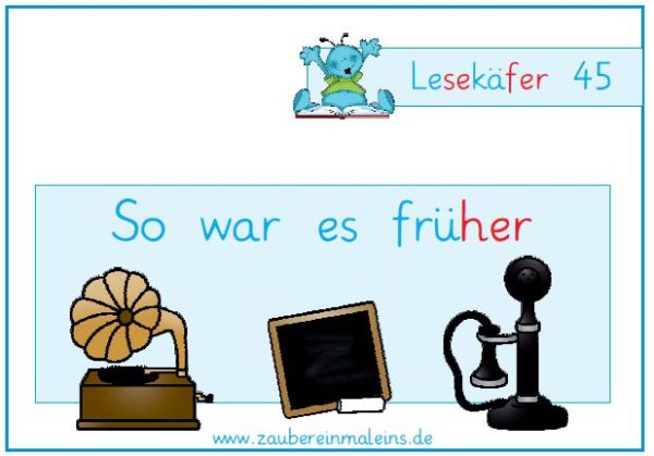 Lesekäfer: So war es früher