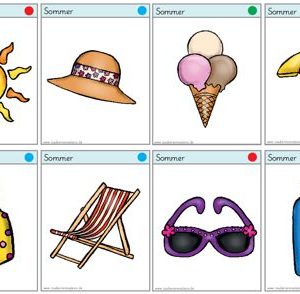 Vokabelkarten Sommer