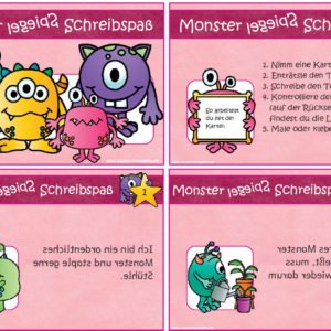 Monster-Spiegel-Schreibspaß