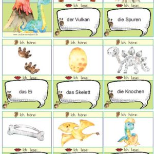 Starterlesespiel Dinosaurier