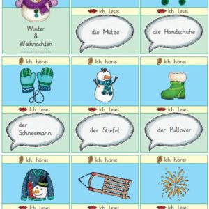 Starterlesespiel Winter