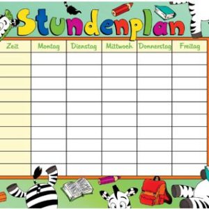 Stundenplan Zebra