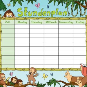 Stundenplan Affen