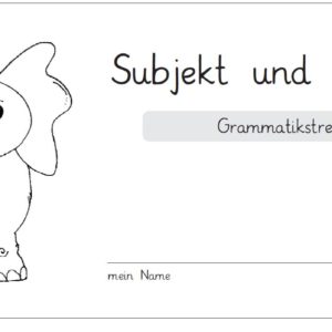 Streifenheft: Subjekt und Prädikat