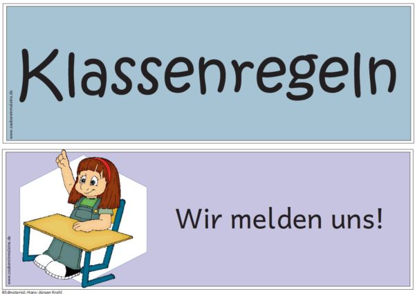 29 Klassenregeln zum Zusammenstellen