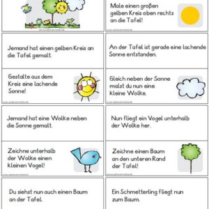 Lesespiel Gemeinschaftsbild Frühling 15 Karten