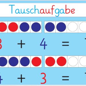 Plakate Tauschaufgabe - Umkehraufgabe