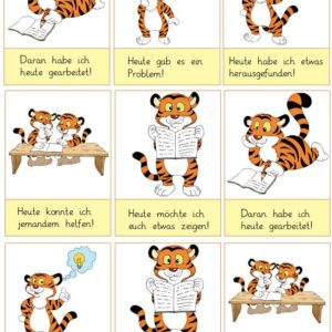 Reflexionskarten Tiger