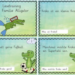 Lesetraining mit Familie Alligator
