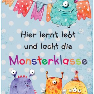 Türschild Monsterklasse