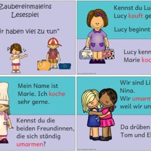 Lesespiel Verben II