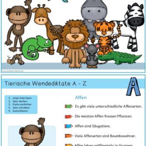 Tierische Wendediktate von A-Z