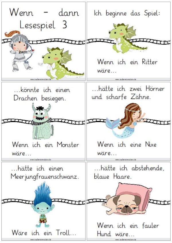 Wenn-dann-Lesespiel 3