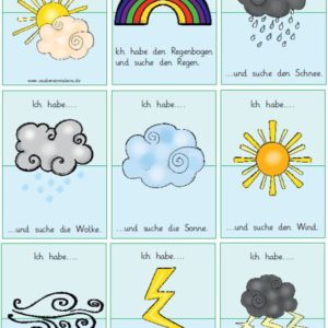 Lesespiel Wetter