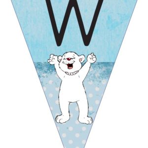 Eisbärenwimpel: Willkommen 1./2./3./4. Klasse