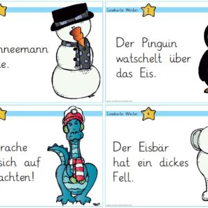 Lesekarten Winter