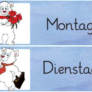 Wochentage Eisbären