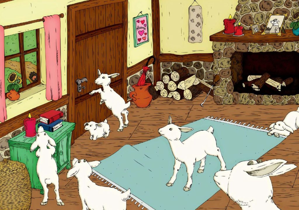 Bildserie: Der Wolf und die sieben Geißlein – Zaubereinmaleins Shop