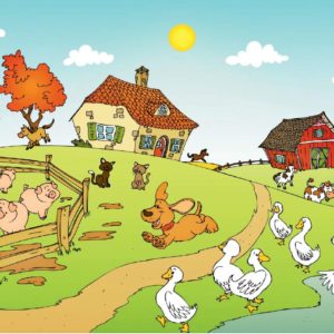 10 farbig illustrierte Zählbilder