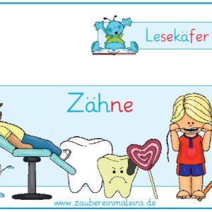 Lesekäfer: Zähne