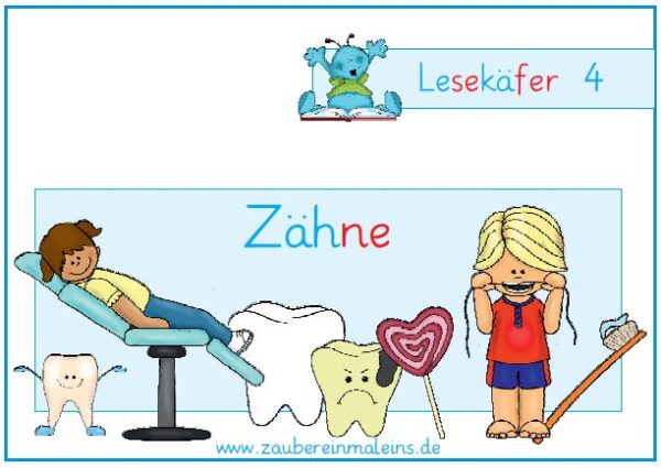 Lesekäfer: Zähne
