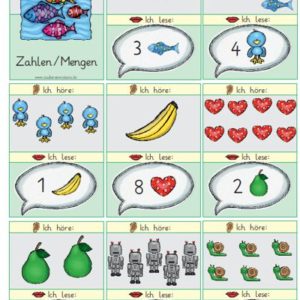 Starterlesespiel Zahlen und Mengen