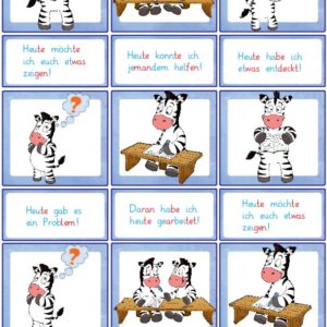 Aushänge Reflexion Zebraklasse