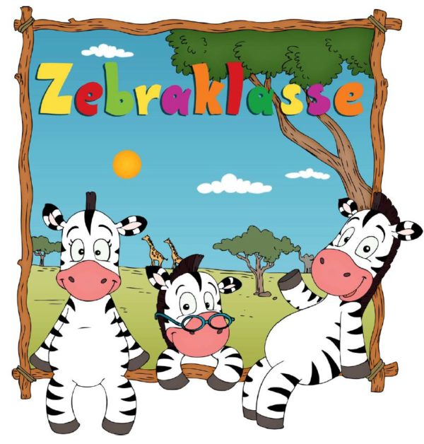 Türschild Zebraklasse II