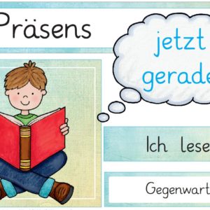 Aushänge Zeitformen - Kinder