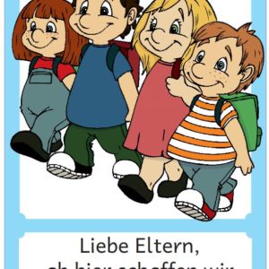 Plakat: Ab hier schaffen wir es alleine!