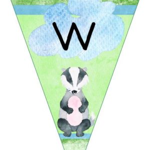 Wimpelkette "Willkommen 1./2./3./4. Klasse" - Dachs
