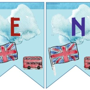 "Englisch"-Banner