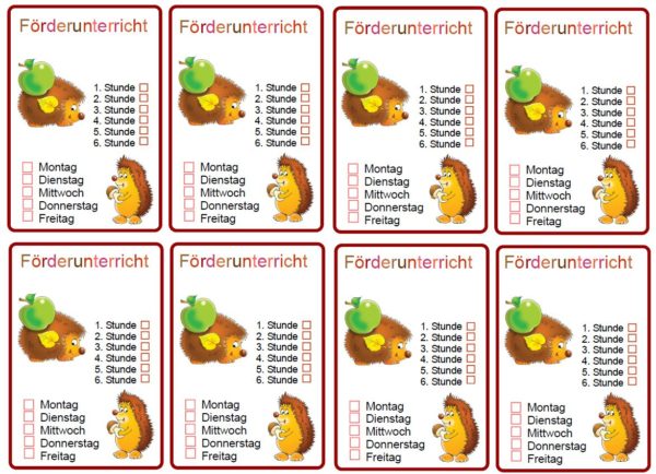 Förderkarten Igel