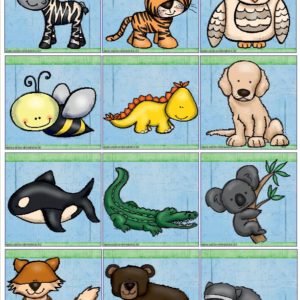 36 Garderobenschilder Tiere