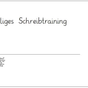 Gruseliges Schreibtraining - Schreibstreifenheft
