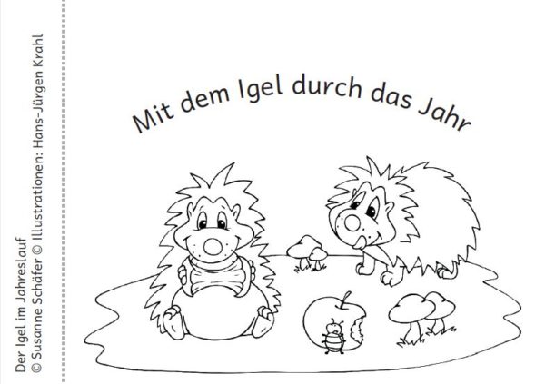 DIN A6 Leseheft: Das Igeljahr