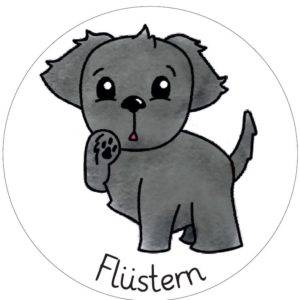 Aushänge: Lautstärke - Hundeversion und Kinderversion
