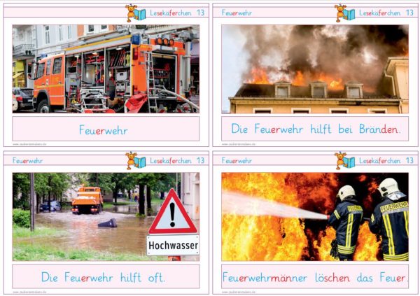 Lesekäferchen: Feuerwehr