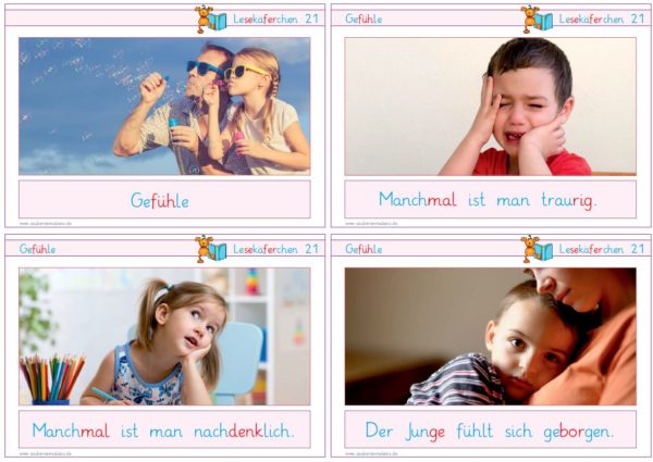 Lesekäferchen: Gefühle