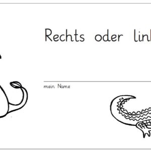 Rechts oder links? - kleines Arbeitsheft