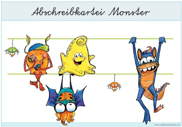 Monster Abschreibkartei VA - mit Schreibheft