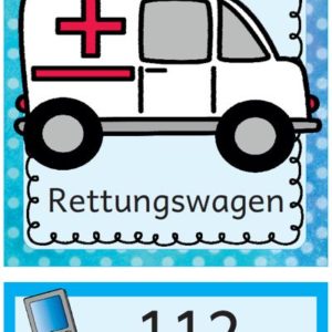 Aushänge Notrufnummern