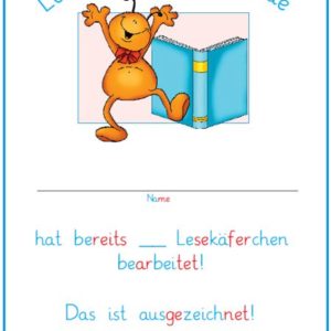 Lesekäferchen: Pass, Urkunde, Schilder