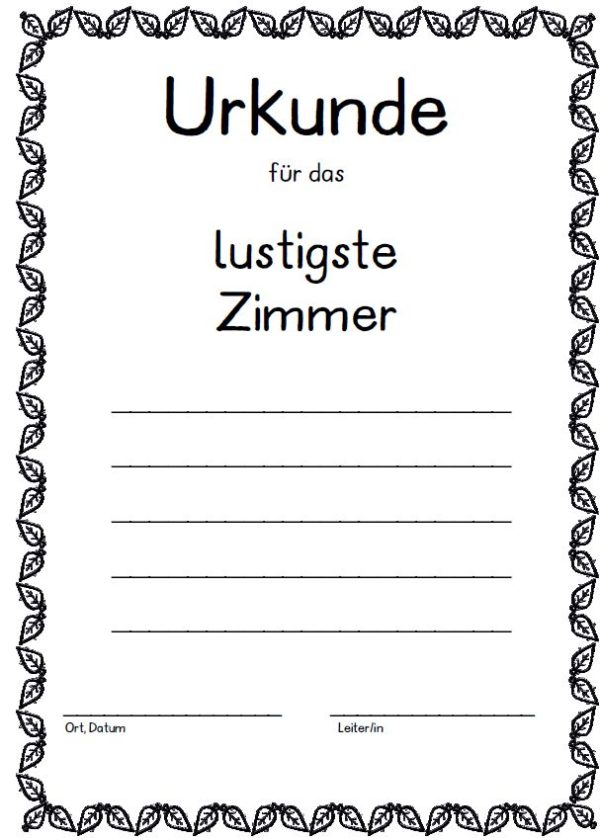 11 Urkunden für die Klassenfahrt