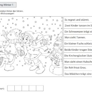 Bildlesetraining Winter
