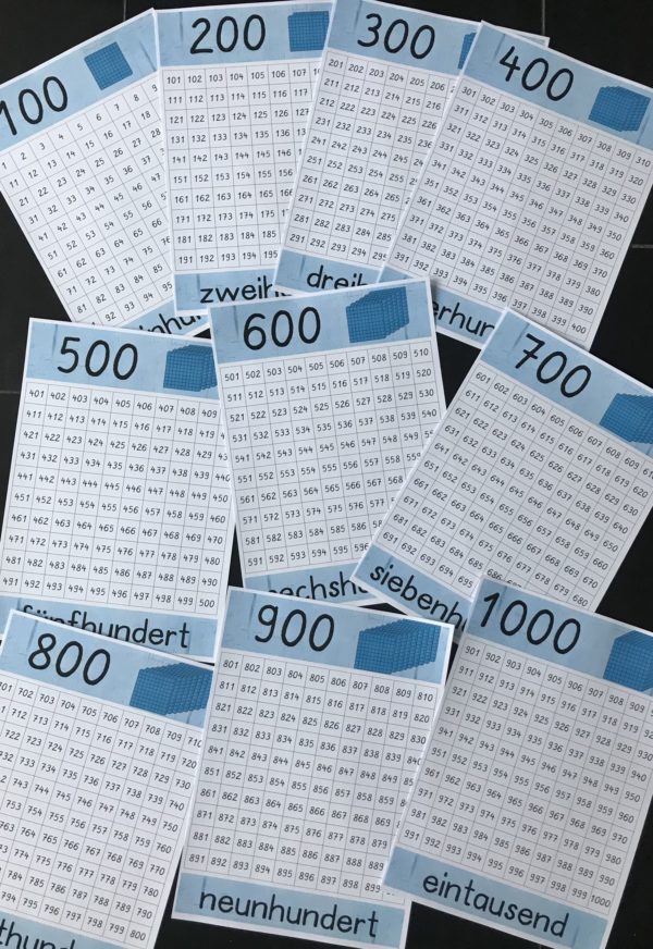 Aushänge 100 bis 1000